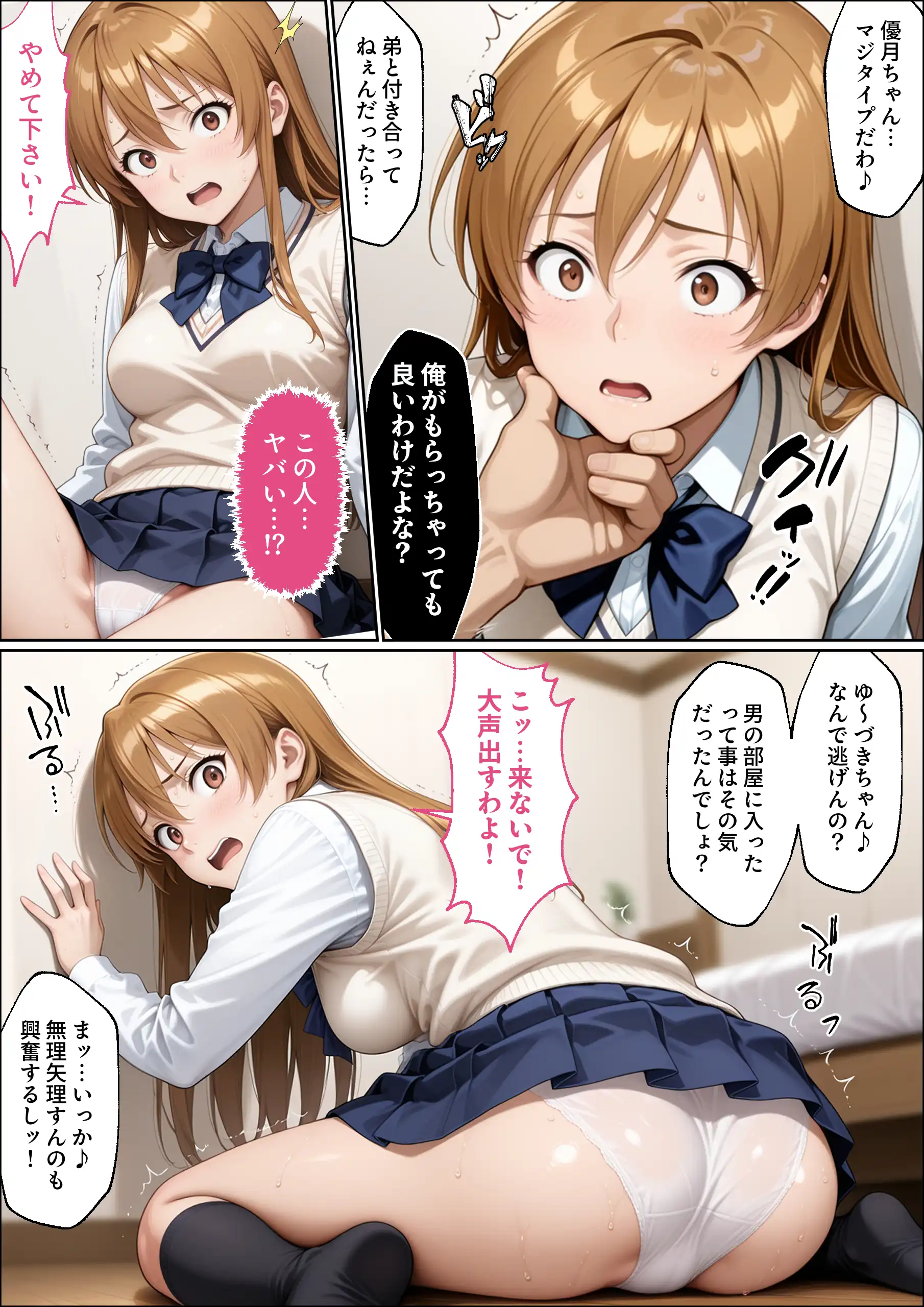 『【NTR】彼女がこの家で兄とオヤジに抱かれている事を俺はまだ知らない。』（作：ラブリークラフト）の試し読み画像21