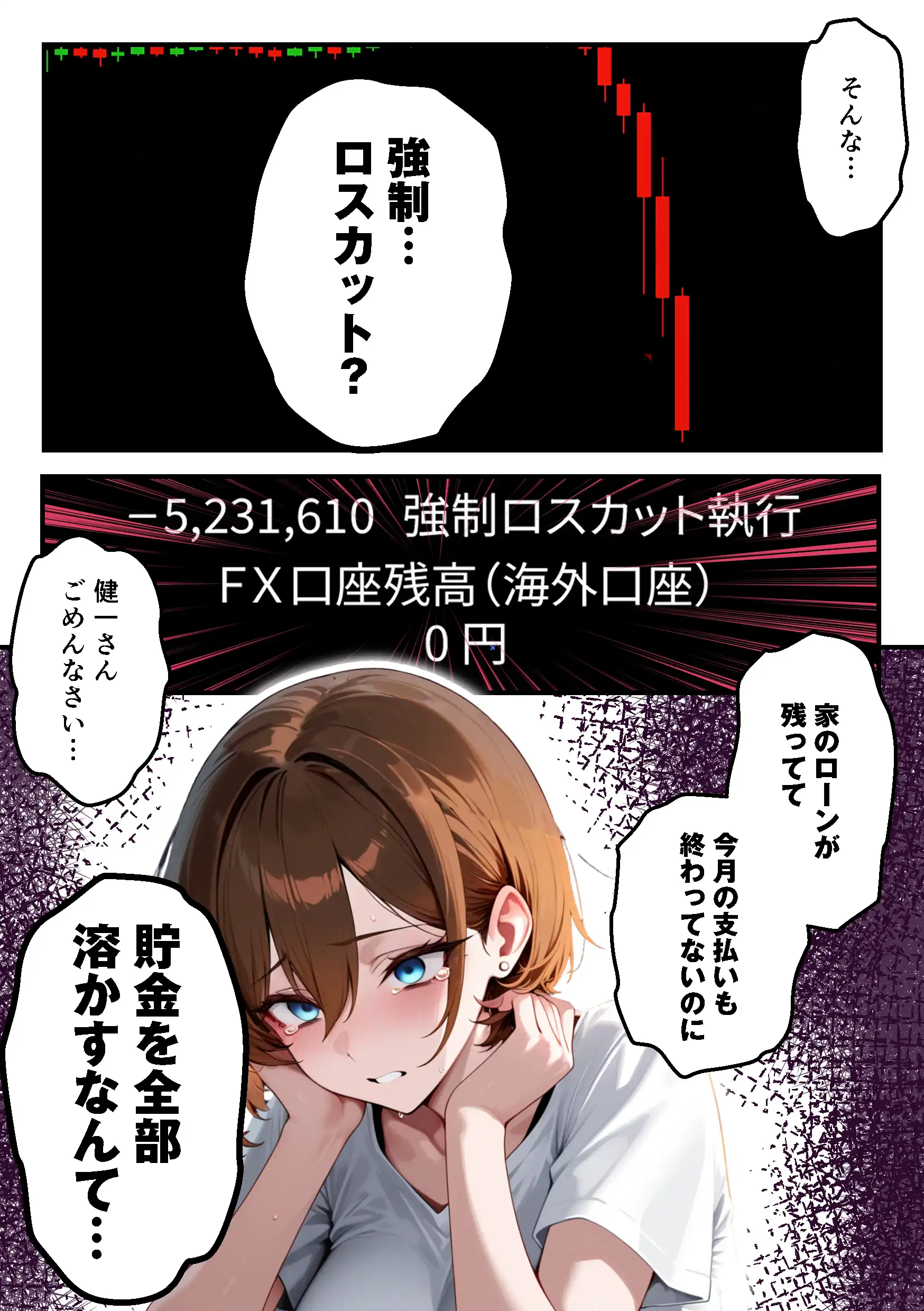 『【人妻デリヘルNTR】デリヘル呼んだら先輩の妻が来た〜FXにハマった貞淑妻が堕ちるまで〜』（作：あまくち工房）の試し読み画像14
