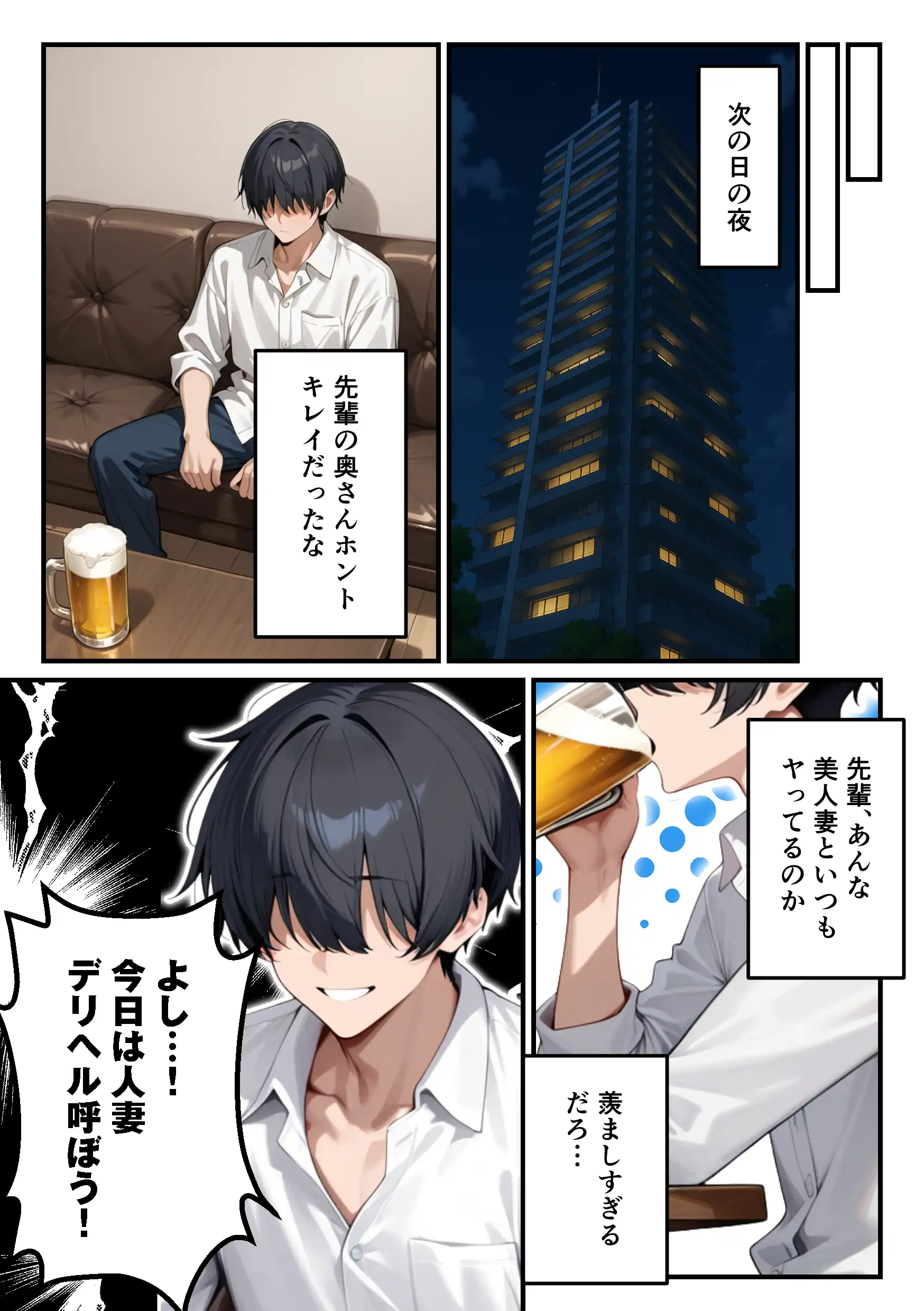 『【人妻デリヘルNTR】デリヘル呼んだら先輩の妻が来た〜FXにハマった貞淑妻が堕ちるまで〜』（作：あまくち工房）の試し読み画像24