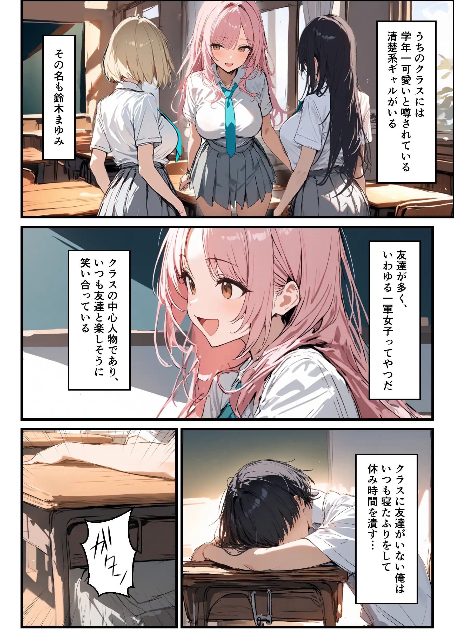 『好きなギャルに誤送信したら、実はハメ撮りされるのが好きなドМ変態女だった話』（作：晒し屋匿名X）の試し読み画像2