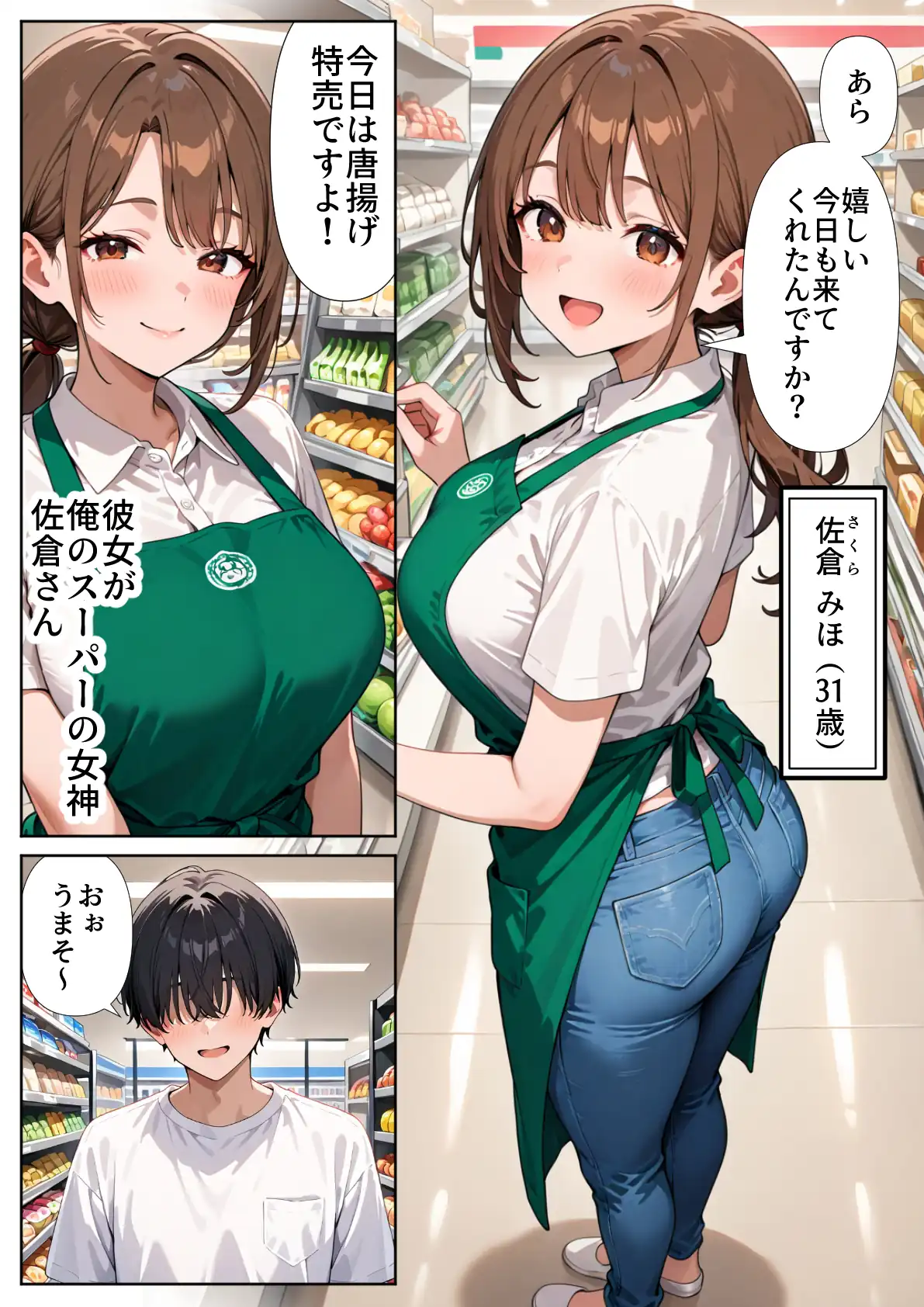 『スーパーの人妻がエロすぎて催●アプリで寝取りました』（作：ぱにぱに）の試し読み画像3