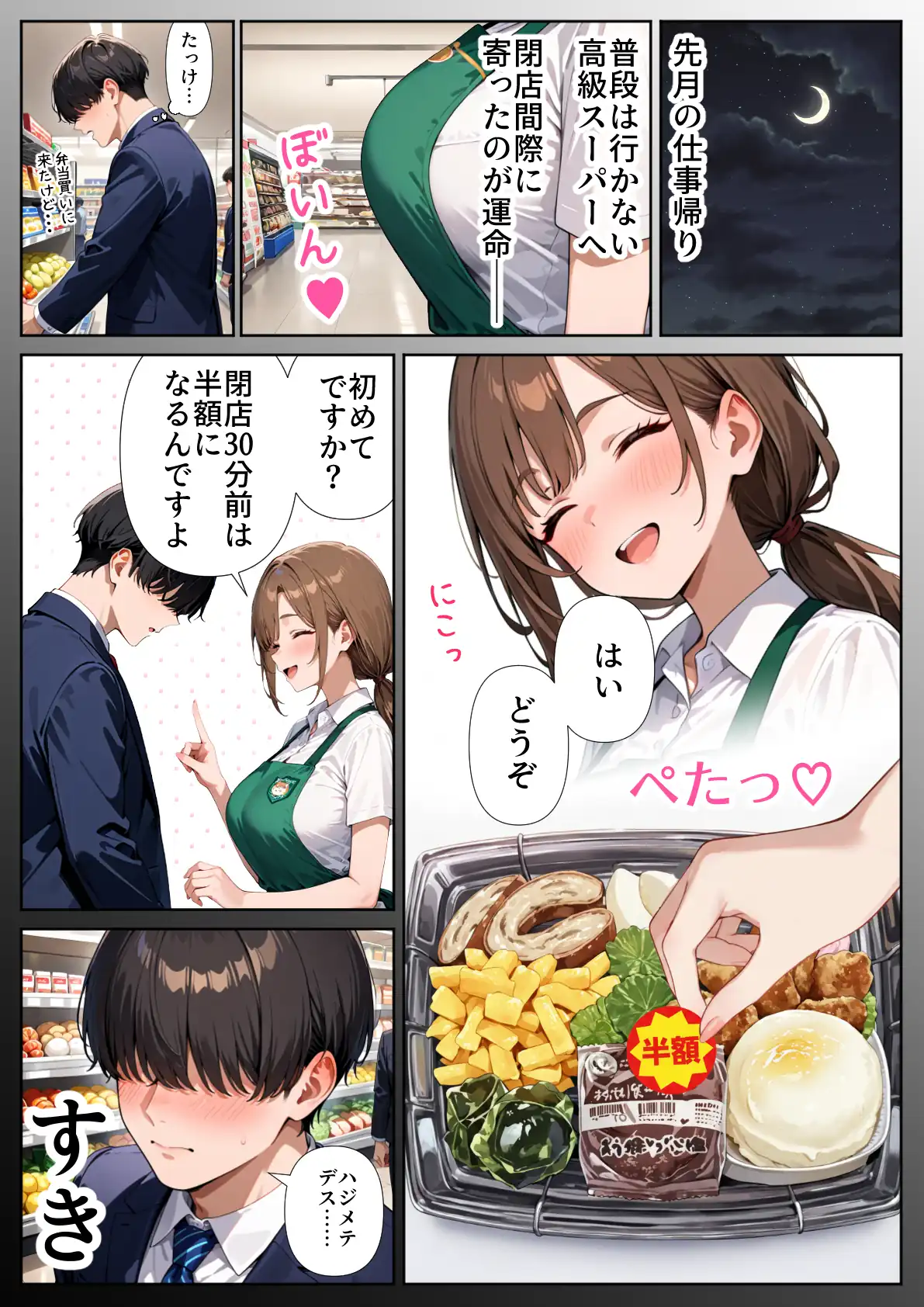 『スーパーの人妻がエロすぎて催●アプリで寝取りました』（作：ぱにぱに）の試し読み画像4