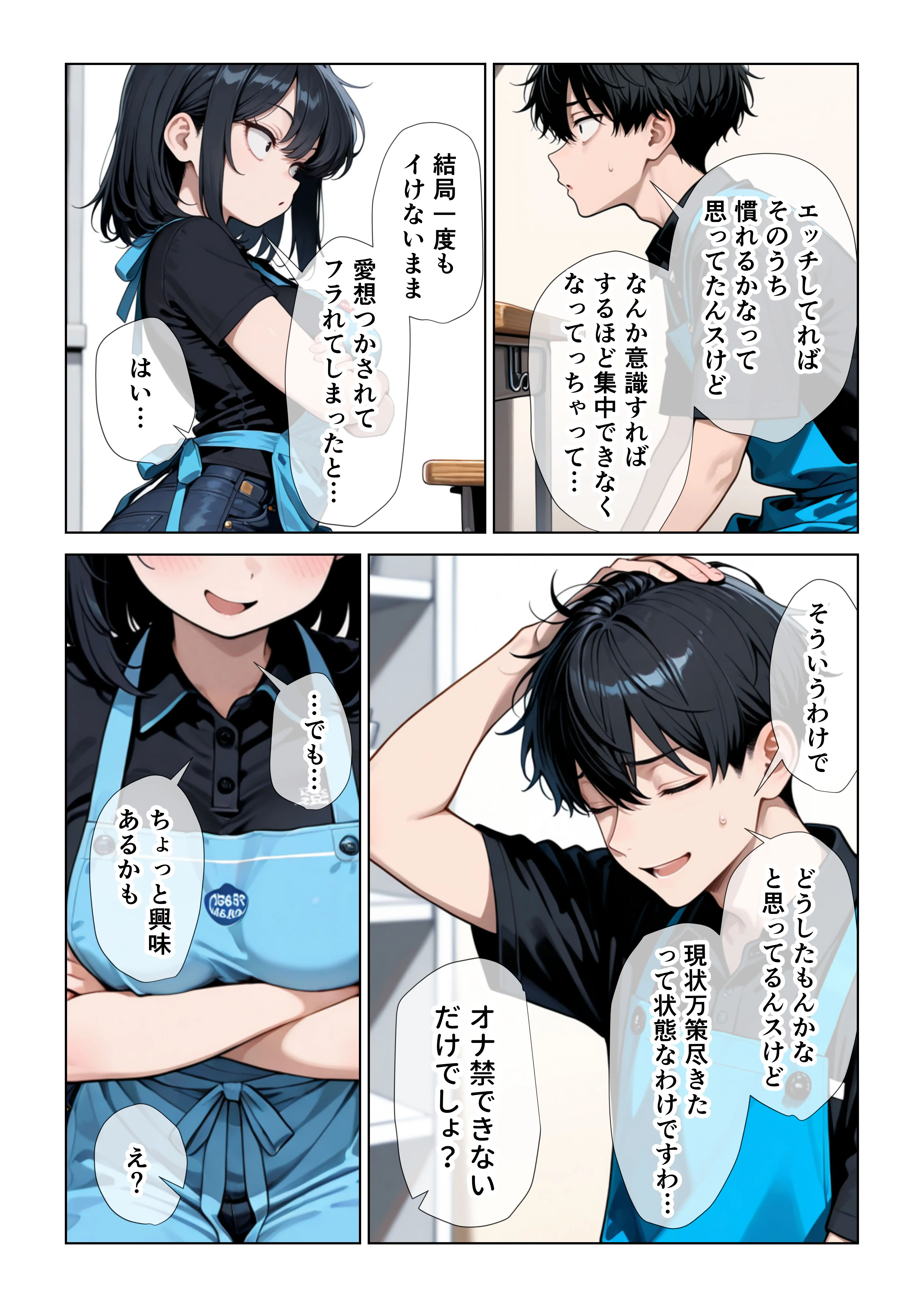 『オナニーしすぎて遅漏の俺が先輩の執拗なキスハメと中出し懇願で暴発させられた挙句イキ癖つけられて早漏になっちゃった話』（作：ぱびゅ）の試し読み画像7