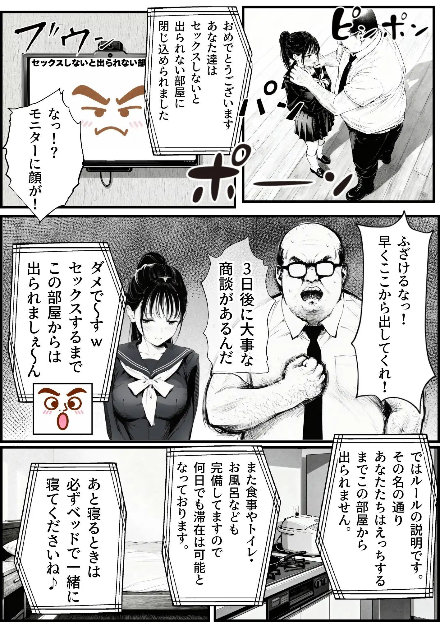 『セックスしないと出られない部屋に娘の親友と閉じ込められたんだが・・・』（作：竿役が種付けおじさんじゃないとヌケないんだが・・・）の試し読み画像8